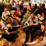Music Session at the Railway Bar, Newry. May 2013. Photograph: Columba O'Hare